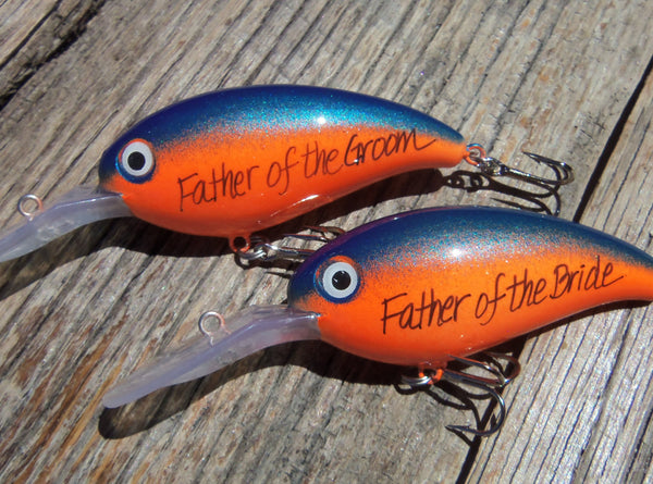Father of the Groom and Bride - Personalized Crankbait Lure – C and T  Custom Lures
