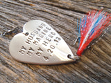 My Marine You're My Hero Fishing Lure I Love My Husband Military Wife Mom Son Gift Christmas for Overseas Deployment Soldier Cadet Boyfriend