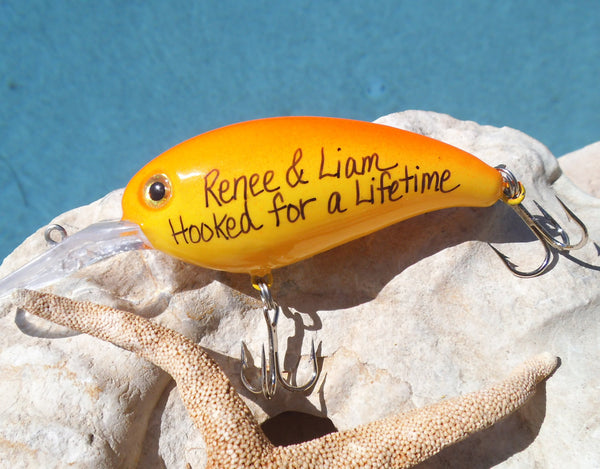 Hooked For a Lifetime - Custom Fishing Lure for Engagement Photos – C and T  Custom Lures