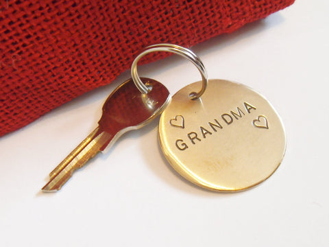 Mother's Day Gifts for Grandma Keychain Women Personalized Grandmother of the Bride Best Nana in World from Grandchildren Keyring for Her
