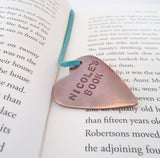 Personalized Bookmark Graduation Gift for Daughter Book Lover Gift for Reader Hand Stamped Book Mark First Communion Gift Small Hostess Gift