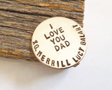 I Love You Dad - Personalized Golf Ball Marker