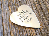 Music Gift for Son Graduation Handstamped Guitar Pick Custom Picks Engraved I Pick You Father's Day Guitar Pick Musician Gift Best Friend