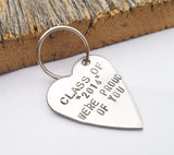 Class of 2015 Graduation Gift for Niece Keychain High School Graduate Nephew Keyring for Him Class of 2015 Keychain for Her Gift Daughter