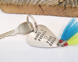 Gifts for Daddy Gift for Father Day to Dad from Daughter Fishing Lure Keychain Husband Hugs and Fishes Keepsake for Parent from Kids Present