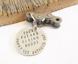 Dad's Future Riding Buddy - Personalized Motocross Keychain