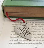 Fairy Tale Wedding Bookmark for Her Baby Shower Gift And They Lived Happily Every After Bookmark Bridal Shower Favor Friends Bookmarker Wife