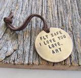 Fly Safe, I Love You - Personalized Luggage Tag for Pilots and Flight Attendants