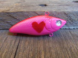 Breast Cancer Keychain Survivor Key ring Mom Painted Heart Fishing Lure Mommy Aunt Friend Husband Wife Father Groom Bride Sister Pink Red