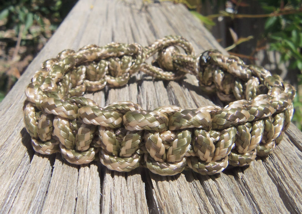 Camouflage Hand made Custom 325 Paracord Survivalist Bracelet Camo Gif – C  and T Custom Lures