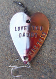 Personalized Gift Fathers Day New Dad Daddy Unique Christmas Gift Ideas for Men Fishing Lure Engraved For Him Military Husband Overseas Papa