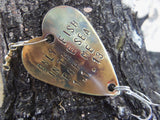 5th Anniversary Personalized Fishing Lure Engraved Anniversary Birthday Soldier Husband Handstamped Fifth Wedding Anniversary Gift Mens Gift