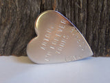 Personalize Wallet Keepsake Wallet Card Him Custom Wedding Charm Handstamped Gift Steel Anniversary Men Gift Bronze Brass Copper for Husband