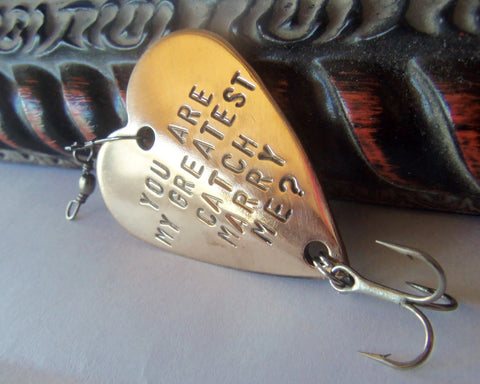 Valentine Proposal Idea Unique Ways to Propose to Girlfriend On Valentine's Day Marriage Proposal Will You Marry Me Fishing Lure Engagement