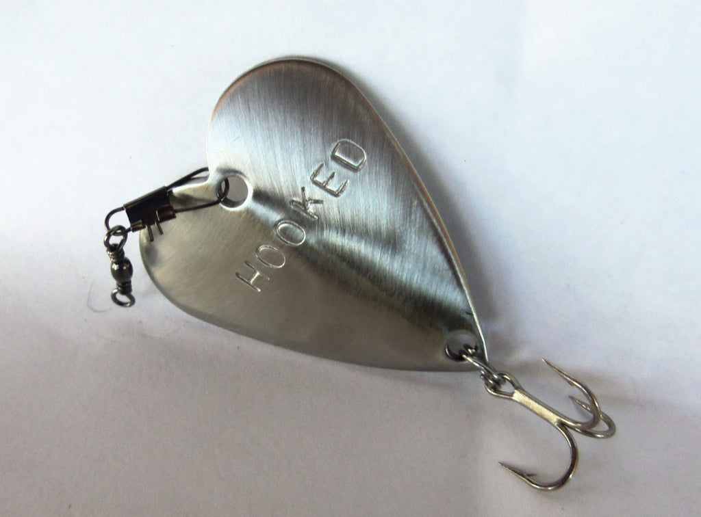 Fishing Unique Father's Day Gift Hooked Heart Fish Lure Anniversary Gift for Husband Wedding Birthday Wife Fisherman Fiance Groom for Him
