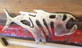 Custom Fish Magnet Fishing Painted Refrigerator Magnets Rustic Steel Industrial Metal Art Work bench Toolbox Shop Garage Office Mountain Men