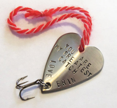Personalized Christmas Ornament Fishing Lure Daddy's First Christmas From Santa Stocking Stuffer Husband Newlyweds Tree Decoration Men Gift