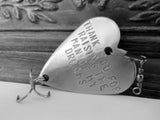 Father In Law Fishing Lure Father of the Groom Bride Thank you for Raising the Man of my Dreams Parent Wedding gift Fishing Wedding Dad Mens
