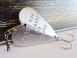 Father of the Bride Father of the Groom Wedding Day Gift from Daughter Inscribed Fishing Lure Bride to Dad Personalized Gift Engraved Favor