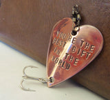 Cool Mens Gifts for Christmas Boyfriend Gift Idea Valentines Day Personalized for Husband Fishing Lure for Him 7th Anniversary Copper Friend