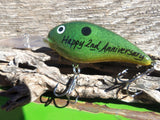 Happy Anniversary - 2nd Wedding Anniversary - Gift for Husband - Personalized Lures Him - Fisherman Boyfriend - Fishing - Fishing Hook - Men