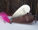 Sister of the Groom Gift to Sister In Law Wedding Present for Sis Fishing Custom Fish Lure Brother Gift Handstamped Military Aunt Niece Her