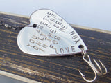 Only Fish in the Sea Cute Gift for Husband Personalized Fishing Lure for Men Handstamped Gift for Men Romantic Gift ideas for Man Guy Gifts