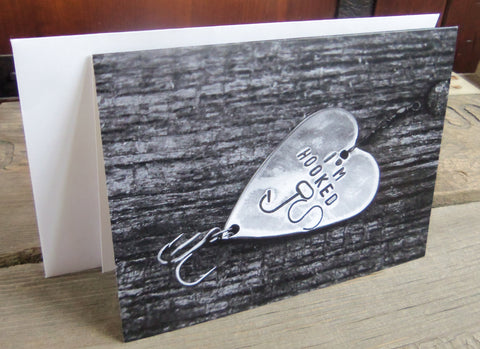 Valentine's Day Card for Husband Fishing Card Birthday Card I'm