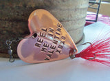 Valentine for Him Valentine's Day Gift for Men Personalized Gifts for Husband Be My Valentine For Girlfriend Couples Gift Fishing Lure Heart