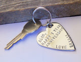 Anniversary Keychain for Him Her Couples Gift 10 Year Anniversary 1st Wedding Anniversary Valentines Day Accessories for Her Keyring Wife