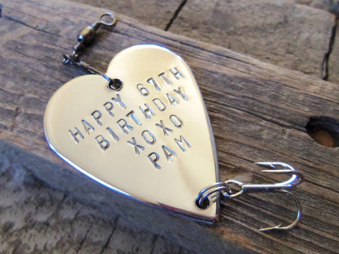 Happy Birthday 40th Birthday Special Birthday Gifts for Men Milestone Grandpa Uncle Brother Step Dad Boss Friend I'd Rather be Fishing Lure