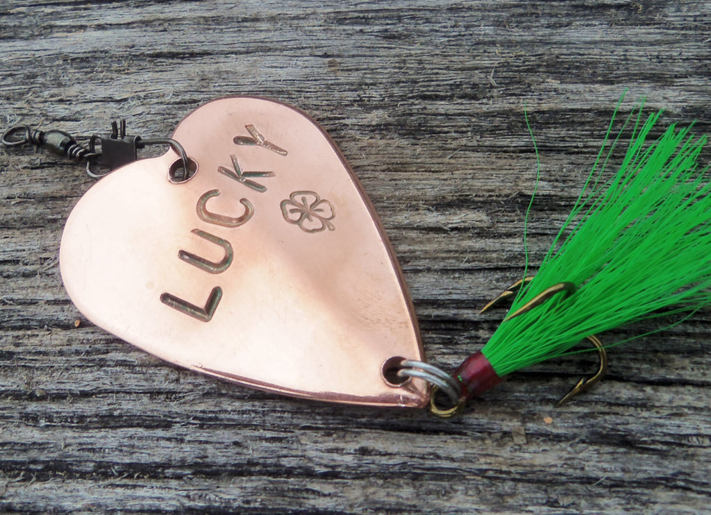 Lucky in Love Good Luck Gift Fishing Lure Irish Gifts for Men Happy St – C  and T Custom Lures