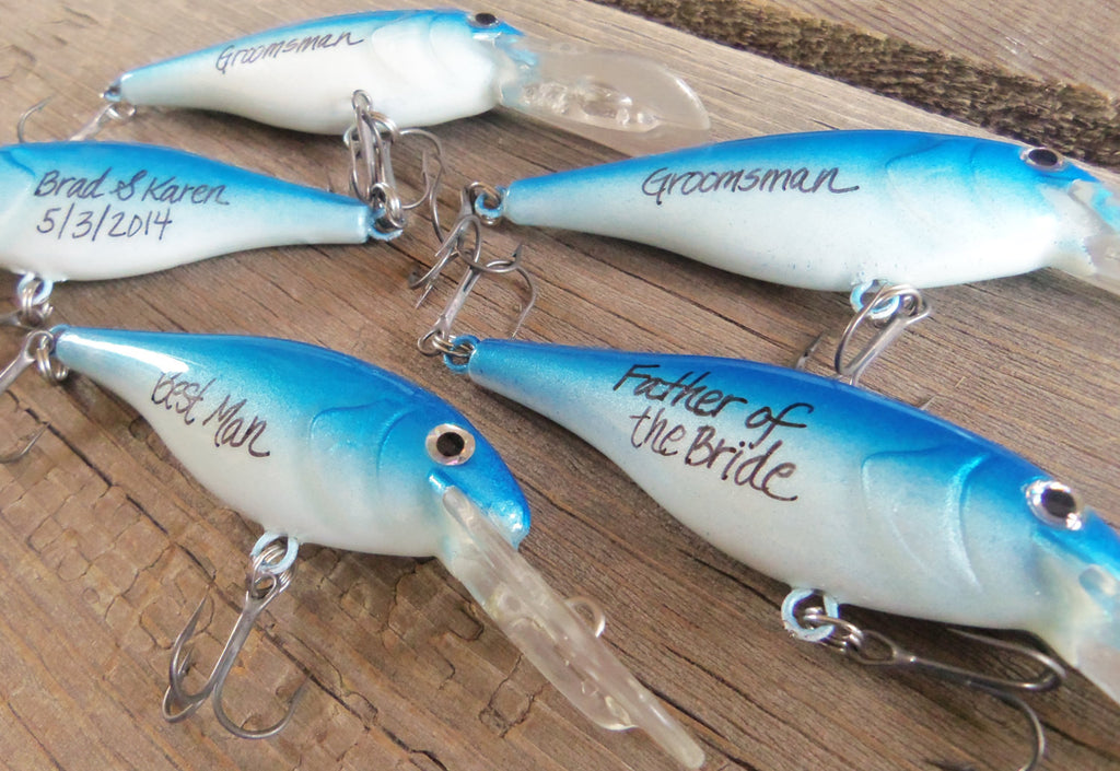 Groom Fishing Lure Personalized Gift Best Man Wedding Day Idea