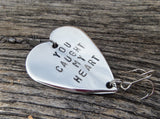 Valentine's Day Mens Gift Personalized Fishing Lure Birthday Gift Husband Anniversary Boyfriend You Caught My Heart Wife Her