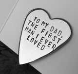 Daddy You Will Always be the First Man I Ever Loved for Dad Fathers Day Personalized Jewelry Wallet Card Father of the Bride Father Daughter