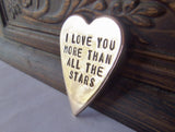 I Love You More Than All the Stars in the Sky Personalized Jewelry Charm Astrology Personalized Gift Father Daughter Gifts Mom and Daughter
