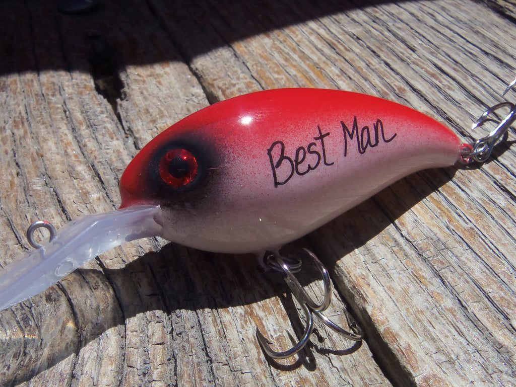 Best Man Gift Idea Personalized Groomsman Fishing Lure Will You Be
