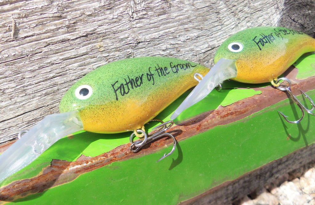 Personalized Fishing Lures Wedding Groomsmen Gifts Father of the