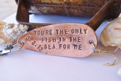 You're The Only Fish in the Sea for Me - Personalized Spoon Lure for Anniversary Gift