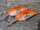 Always and Forever His and Her Keychain Couples Mr Mrs Personalized Fishing Lure Boyfriend Girlfriend University of Texas Longhorns Husband