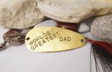 World's Greatest Dad My Dad's the Best First Fathers Day Personalized Fishing Lure Baby Daddy Grandpa Fishermen Gifts New Dad Brother Gifts