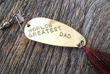 World's Greatest Dad My Dad's the Best First Fathers Day Personalized Fishing Lure Baby Daddy Grandpa Fishermen Gifts New Dad Brother Gifts