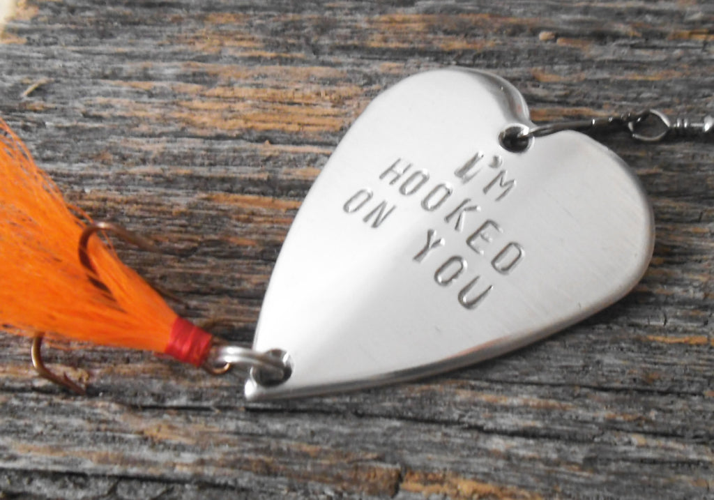 Boyfriend Gift Valentines Day Man Anniversary Hooked on You Fishing Lu – C  and T Custom Lures