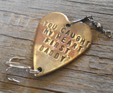 You Caught My Heart First Daddy First Christmas 1st Fathers Day Fishing Lure Dad Fishermen Gift New Daddy Husband Grandpa For Men Gift Him