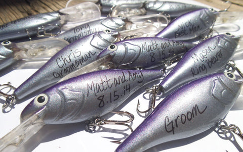 Beer Can Fishing Lures / Christmas Fishing Ornaments / Fathers Day / Groom  / Bachelor / Gift 