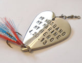 My Marine You're My Hero Fishing Lure I Love My Husband Military Wife Mom Son Gift Christmas for Overseas Deployment Soldier Cadet Boyfriend