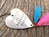 New Parents Gift for Dad or Mom of Twins New Fishing Buddy Mommy's Boy Daddy's Girl Gender Reveal Fishing Lure Grandpa New Baby Son Daughter