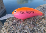 I'm Hooked - Hand Painted Crankbait Lure