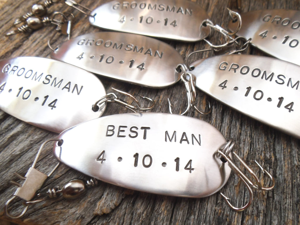 Wedding Gifts for Groomsman Favors for Best Man Personalized Fishing L – C  and T Custom Lures