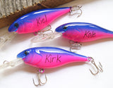 Personalized Gift for Boys Christmas Present Son Personalized Fishing Lure with Names or Custom Message Painted Lure Birthday Nephew Brother